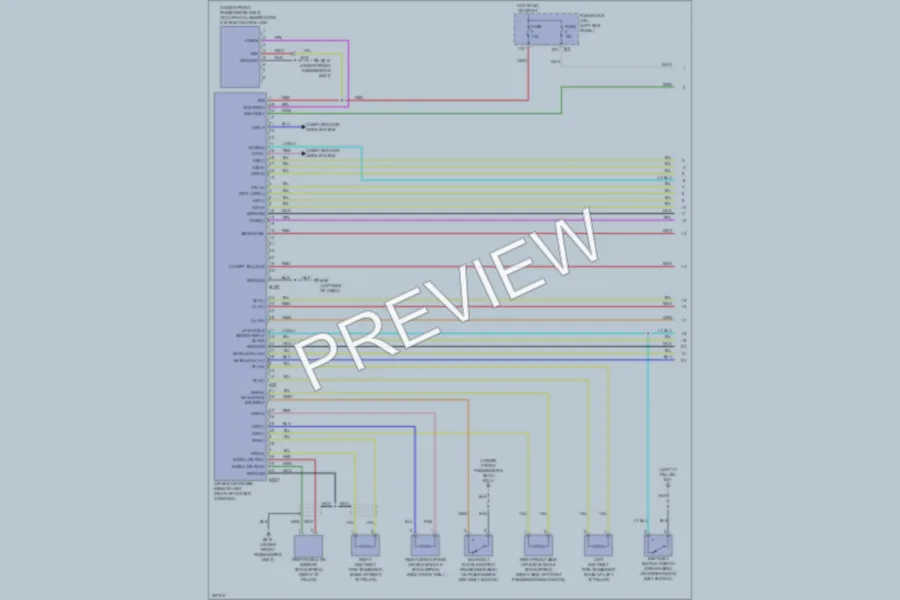 2010 Nissan GTR Supplemental Restraints wiring diagram preview