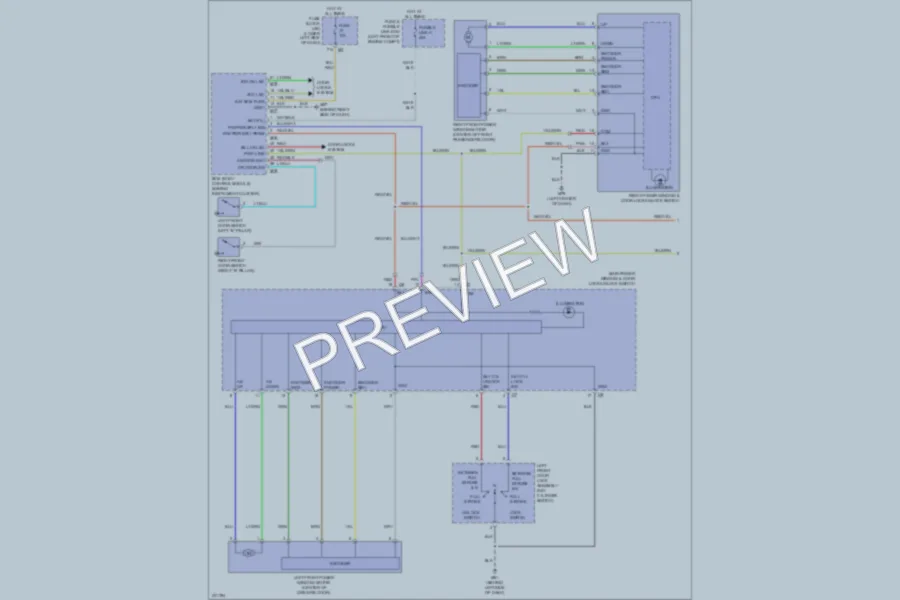 2010 Nissan Maxima Power Windows wiring diagram preview