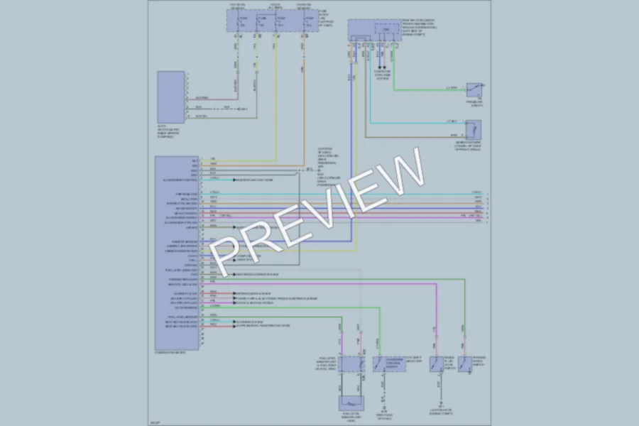 2010 Nissan Murano Instrument Cluster wiring diagram preview
