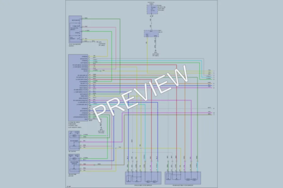 2010 Nissan Murano Memory Systems wiring diagram preview