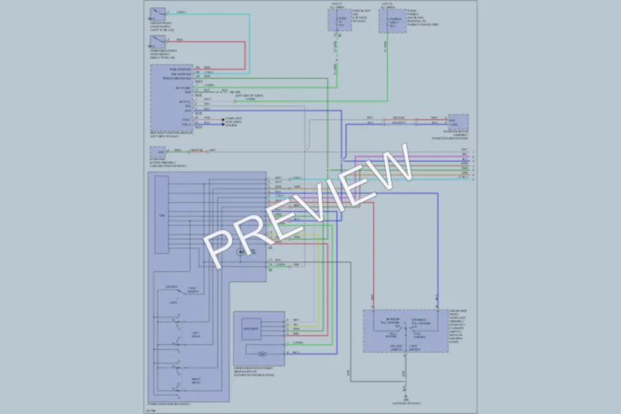 2010 Nissan Murano Power Windows wiring diagram preview