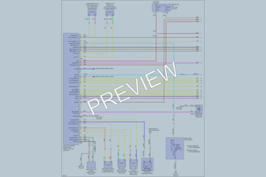 2010 Nissan Murano Supplemental Restraints wiring diagram preview