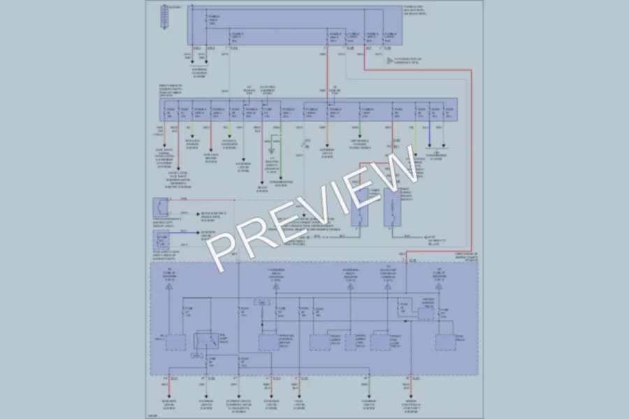 2010 Nissan Pathfinder Power Distribution wiring diagram preview
