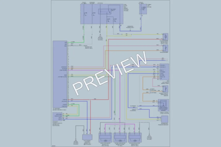 2010 Nissan Rogue Air Conditioning wiring diagram preview