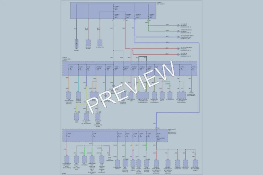 2010 Nissan Rogue Power Distribution wiring diagram preview
