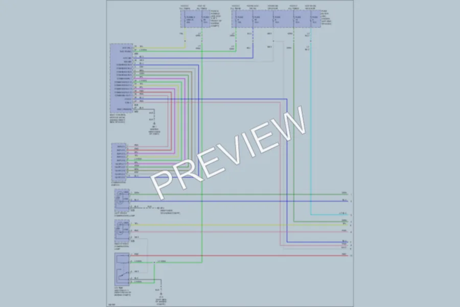 2010 Nissan Versa Headlights wiring diagram preview