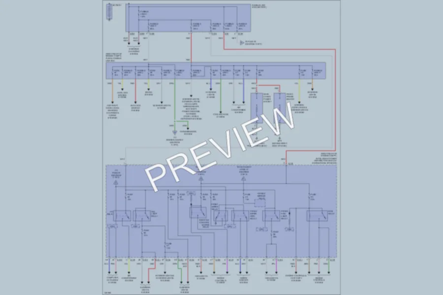 2010 Nissan Xterra Power Distribution wiring diagram preview