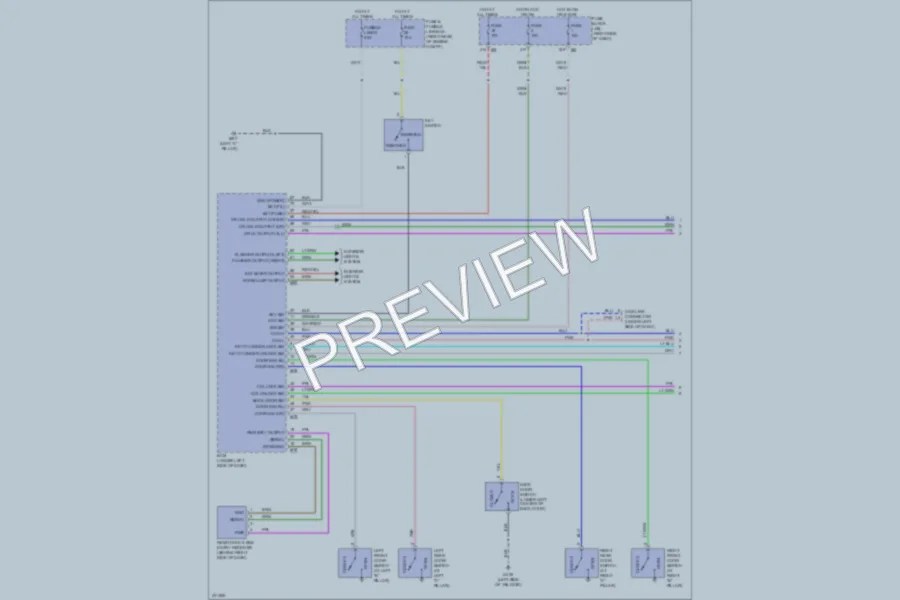 2010 Nissan Xterra Power Door Locks wiring diagram preview