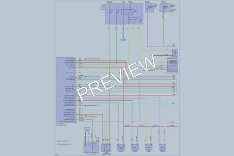 2010 Nissan cube Air Conditioning wiring diagram preview