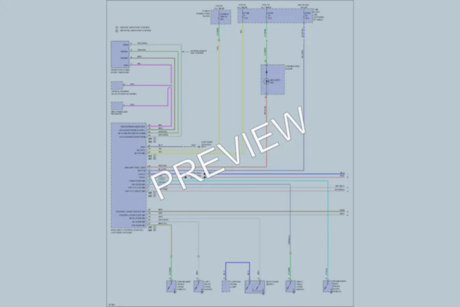 2010 Nissan cube Anti Theft wiring diagram preview