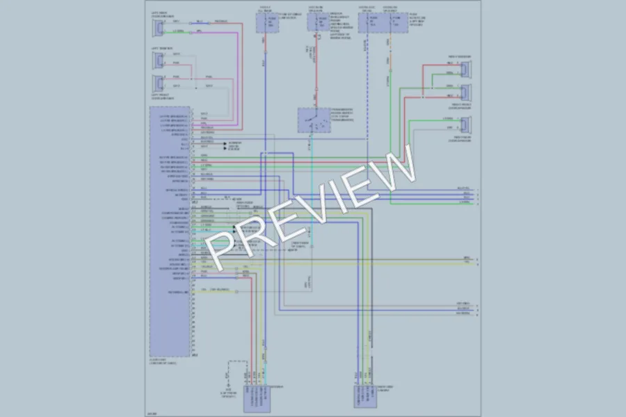 2010 Nissan cube Navigation wiring diagram preview