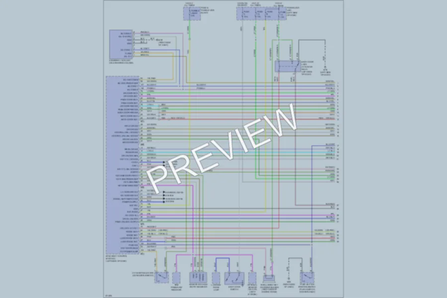 2010 Nissan cube Power Door Locks wiring diagram preview