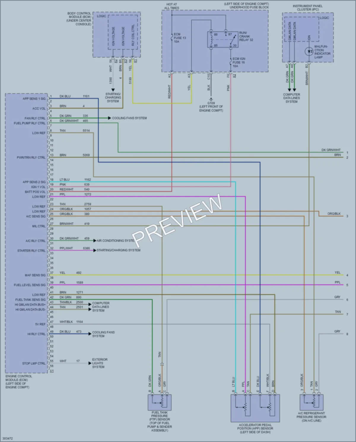 2010 Pontiac G6 Engine Performance wiring diagram preview