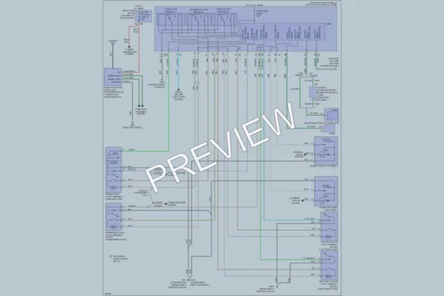 2010 Pontiac G6 Power Door Locks wiring diagram preview