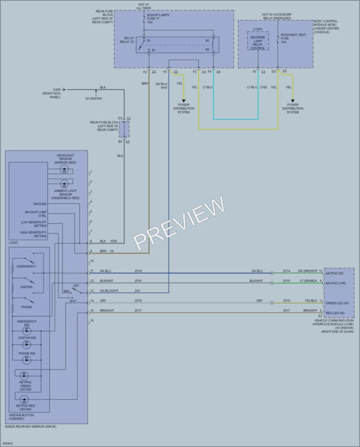 2010 Pontiac G6 Power Mirrors wiring diagram preview