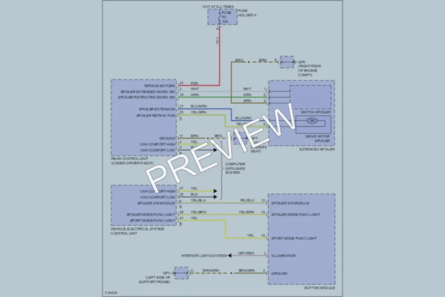 2010 Porsche 911 Active Bodyworks wiring diagram preview
