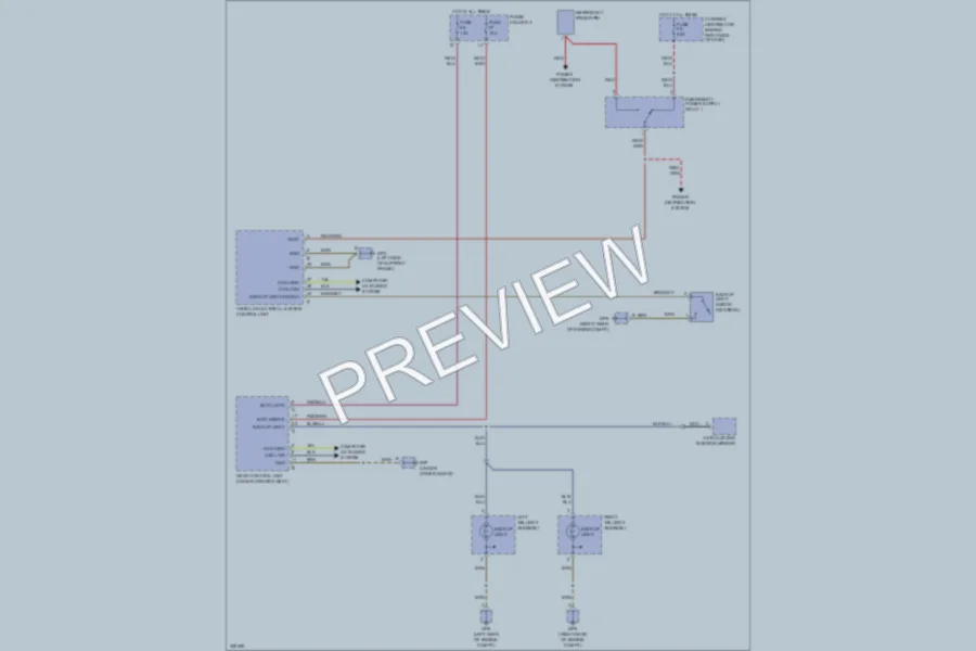 2010 Porsche 911 Exterior Lights wiring diagram preview