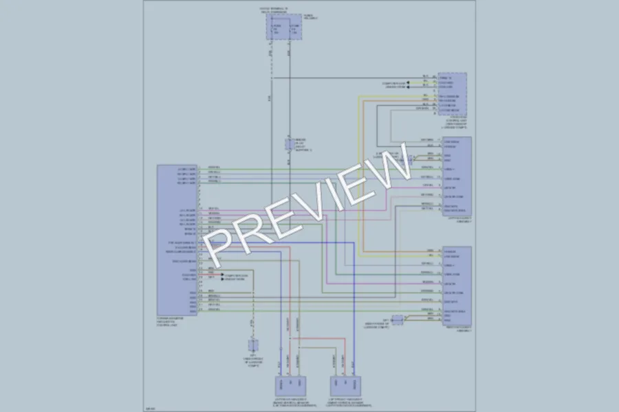 2010 Porsche 911 Headlights wiring diagram preview