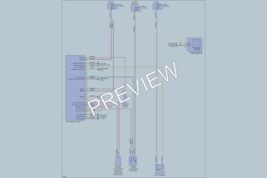 2010 Porsche 911 Instrument Cluster wiring diagram preview