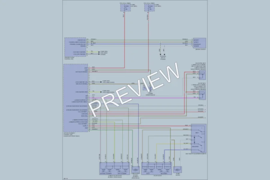 2010 Porsche 911 Memory Systems wiring diagram preview