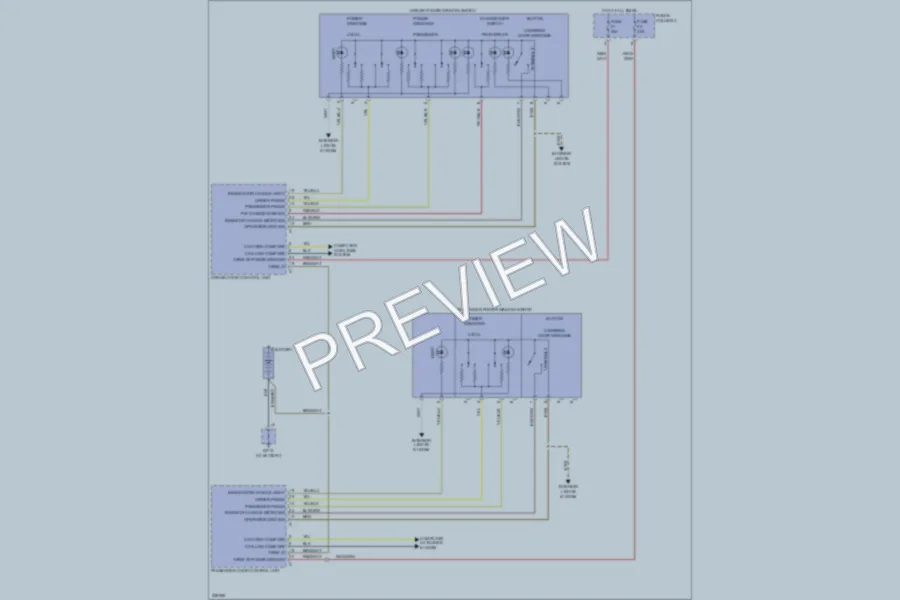 2010 Porsche 911 Power Windows wiring diagram preview