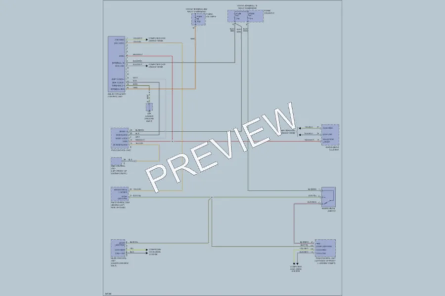 2010 Porsche 911 Shift Interlock wiring diagram preview
