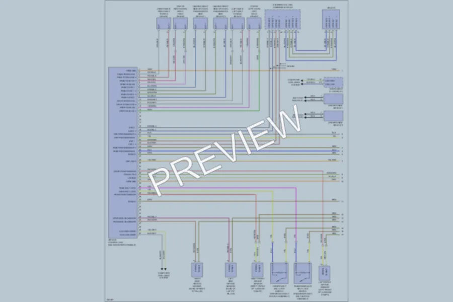 2010 Porsche 911 Supplemental Restraints wiring diagram preview