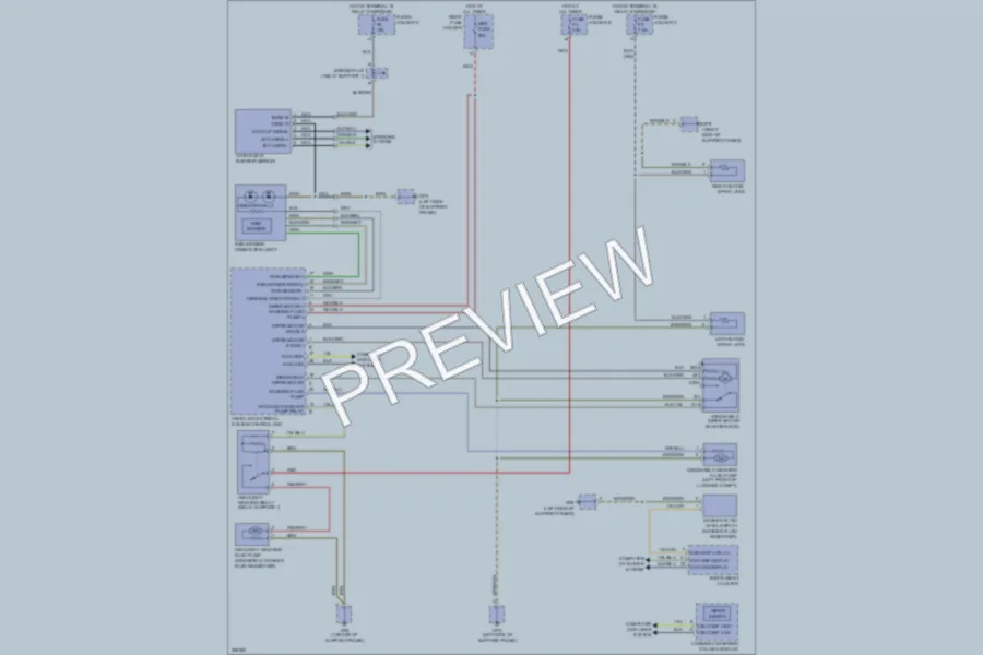 2010 Porsche 911 Wiper Washer wiring diagram preview