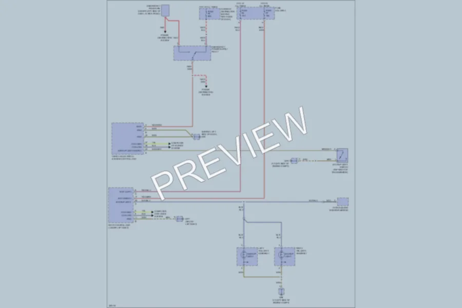 2010 Porsche Boxster Exterior Lights wiring diagram preview