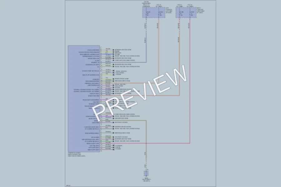 2010 Porsche Cayenne Body Control Modules wiring diagram preview