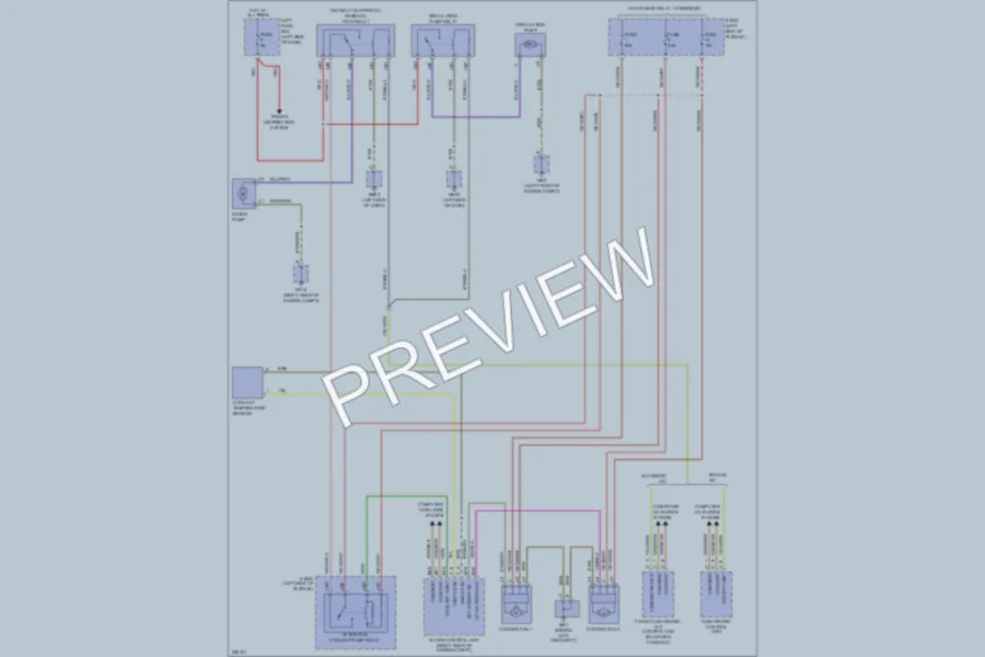 2010 Porsche Cayenne Cooling Fan wiring diagram preview