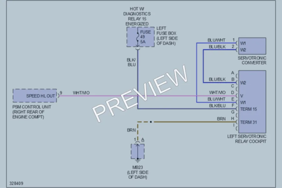 2010 Porsche Cayenne Electronic Power Steering wiring diagram preview