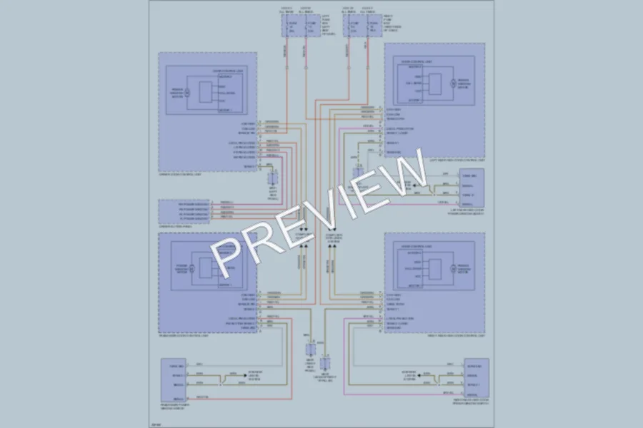 2010 Porsche Cayenne Power Windows wiring diagram preview