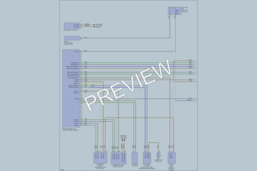 2010 Porsche Cayenne Supplemental Restraints wiring diagram preview