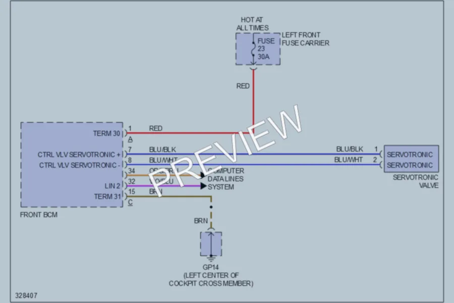 2010 Porsche Panamera Electronic Power Steering wiring diagram preview