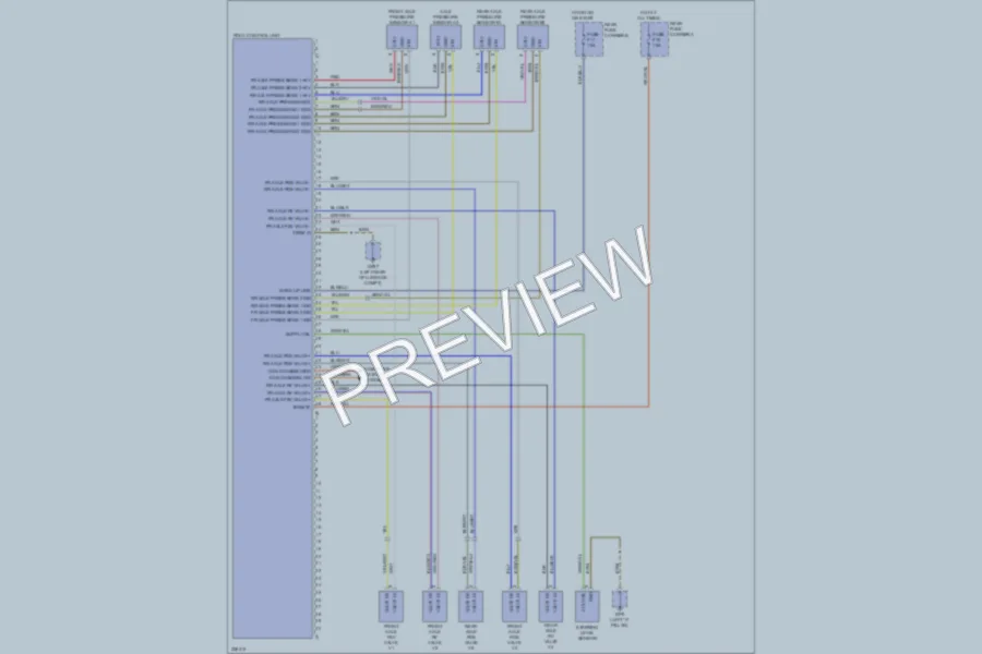2010 Porsche Panamera Electronic Suspension wiring diagram preview