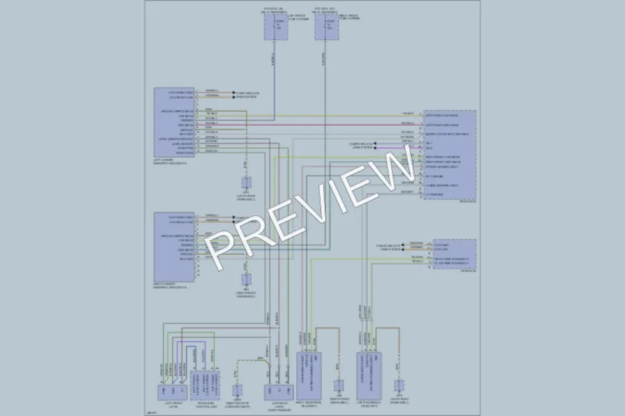 2010 Porsche Panamera Headlights wiring diagram preview
