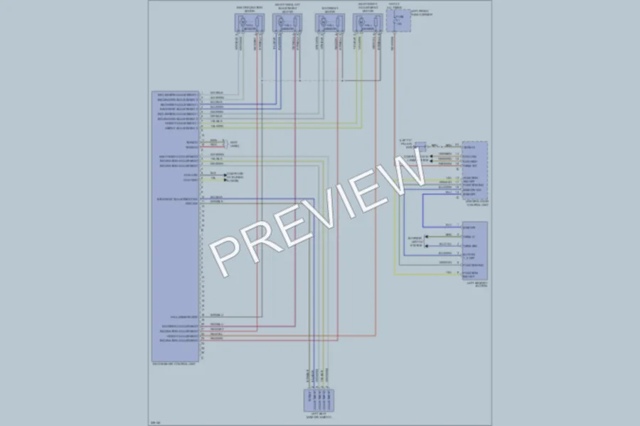 2010 Porsche Panamera Memory Systems wiring diagram preview
