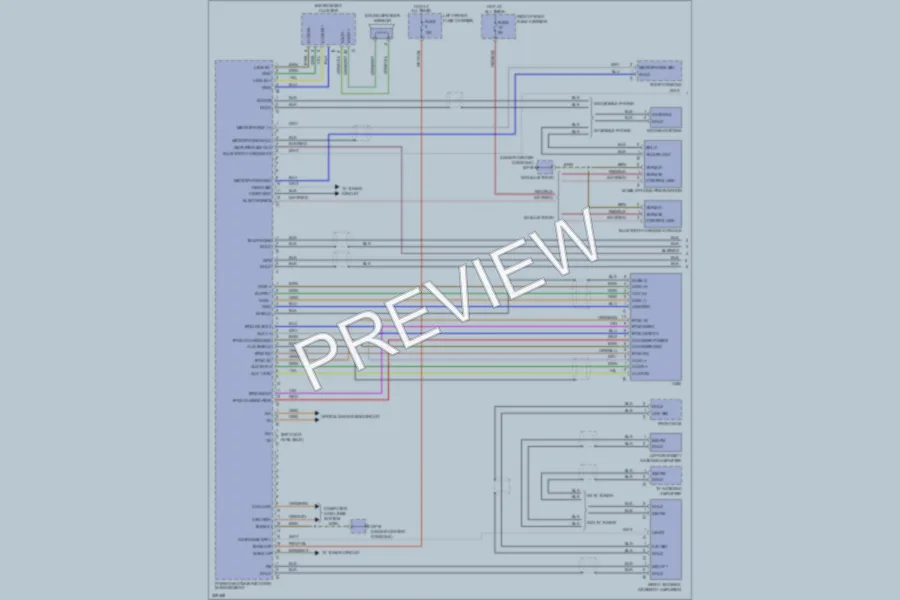 2010 Porsche Panamera Navigation wiring diagram preview