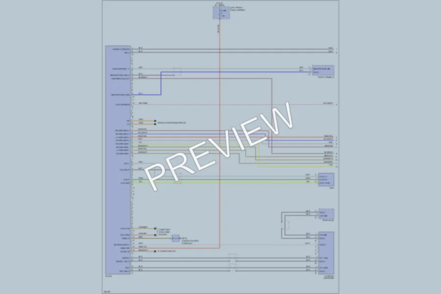2010 Porsche Panamera Radio wiring diagram preview