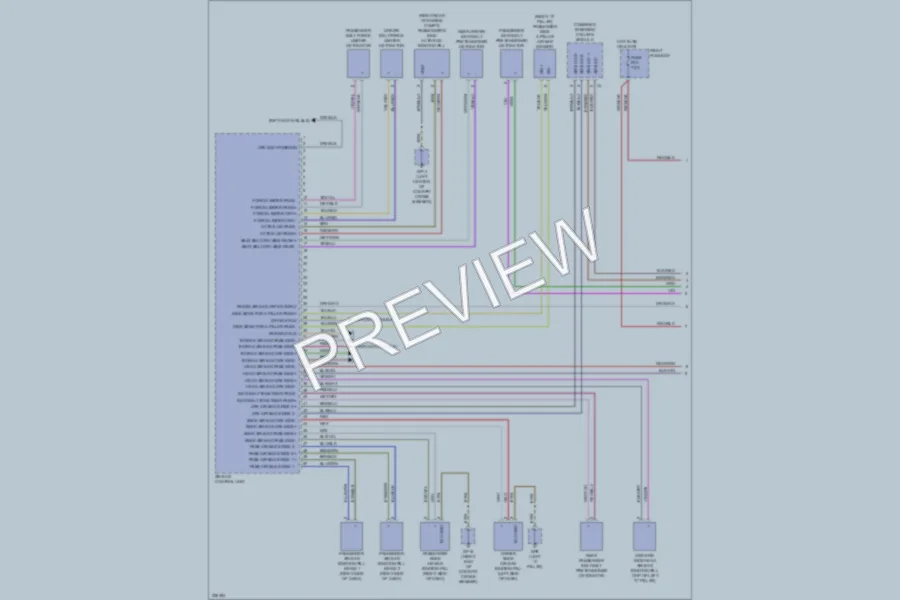 2010 Porsche Panamera Supplemental Restraints wiring diagram preview