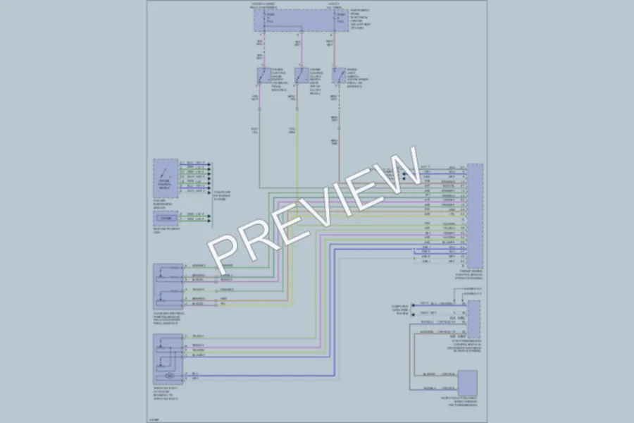 2010 Saab 93X Cruise Control wiring diagram preview