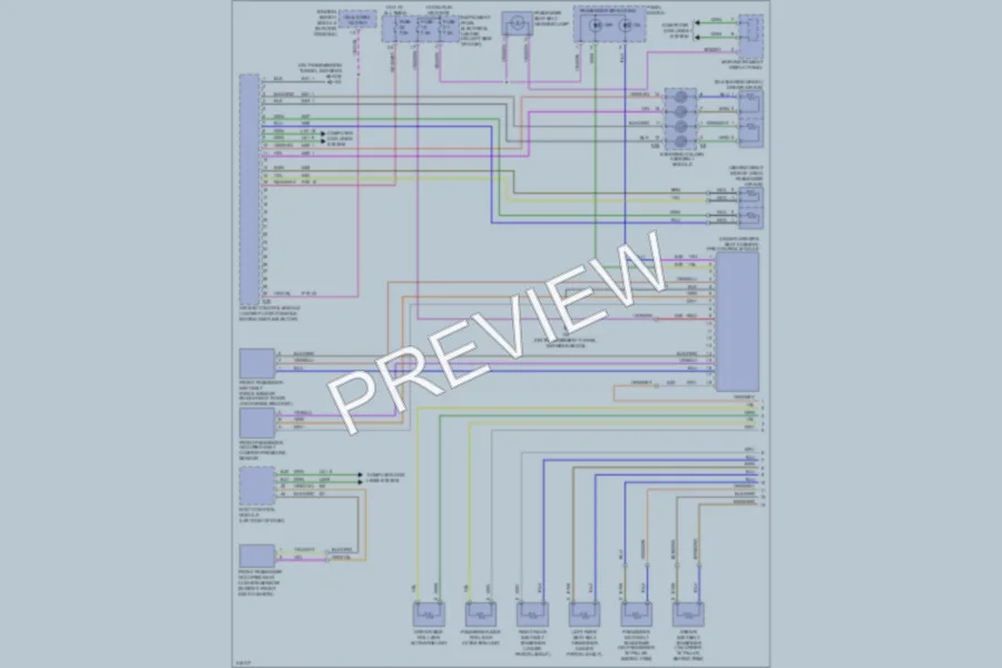 2010 Saab 93X Supplemental Restraints wiring diagram preview