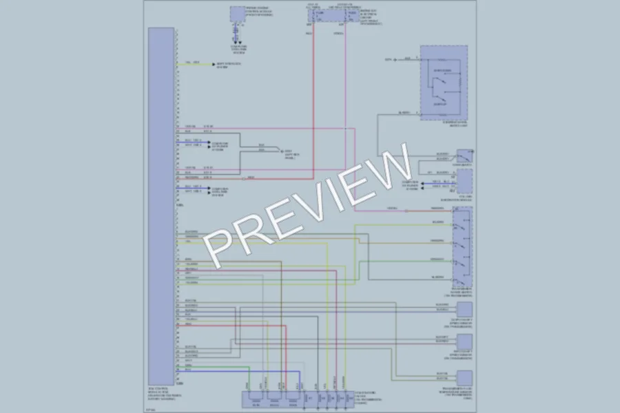 2010 Saab 93X Transmission wiring diagram preview