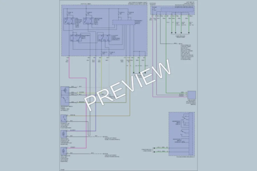 2010 Saab 93X Wiper Washer wiring diagram preview