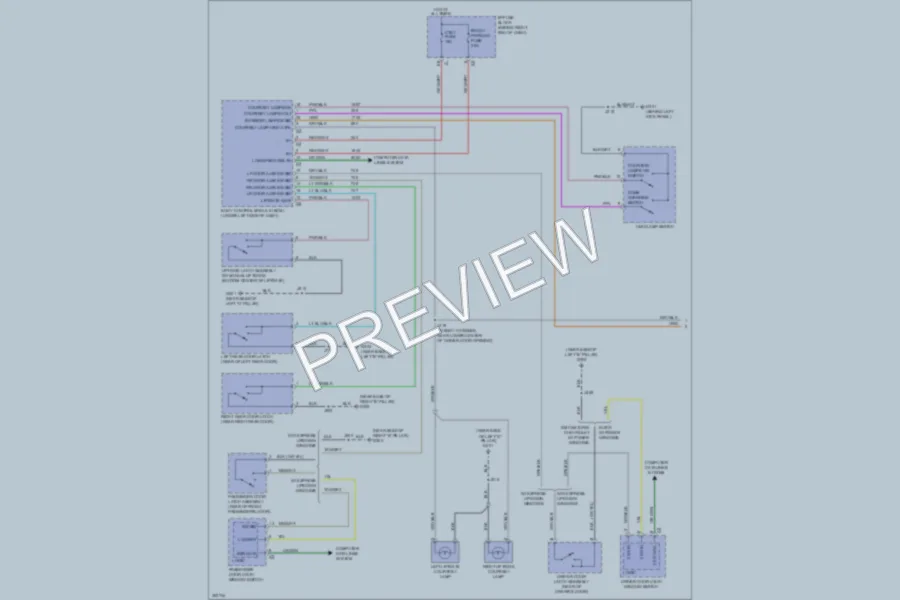 2010 Saturn Outlook Interior Lights wiring diagram preview