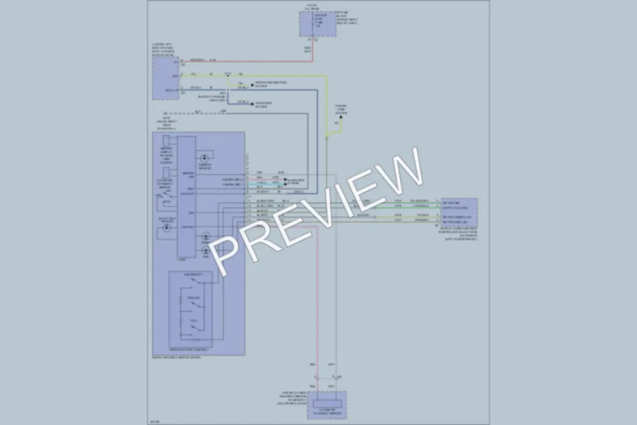2010 Saturn Outlook Power Mirrors wiring diagram preview