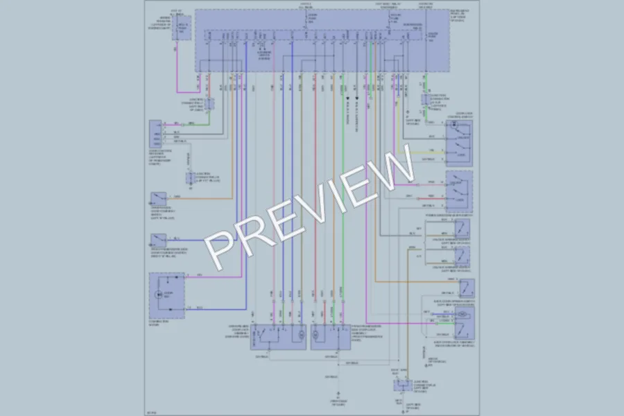 2010 Scion tC Power Door Locks wiring diagram preview