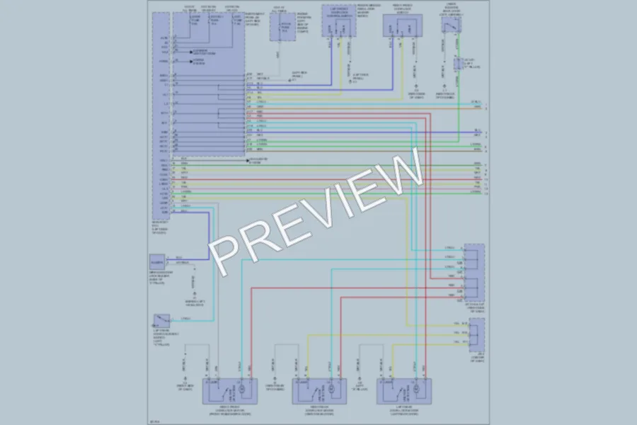 2010 Scion xB Power Door Locks wiring diagram preview