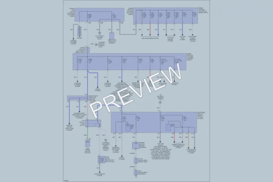 2010 Scion xD Power Distribution wiring diagram preview